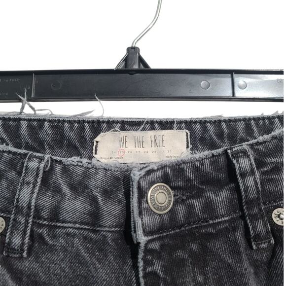 Free People We The Free Black Straight Jeans Size 25 - Picture 3 of 4